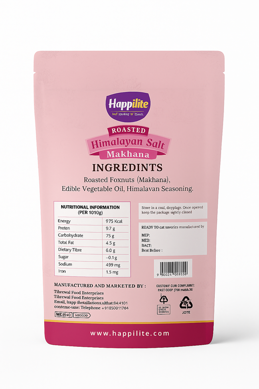 Roasted Makhana – Himalayan Pink Salt (Pack of 3)