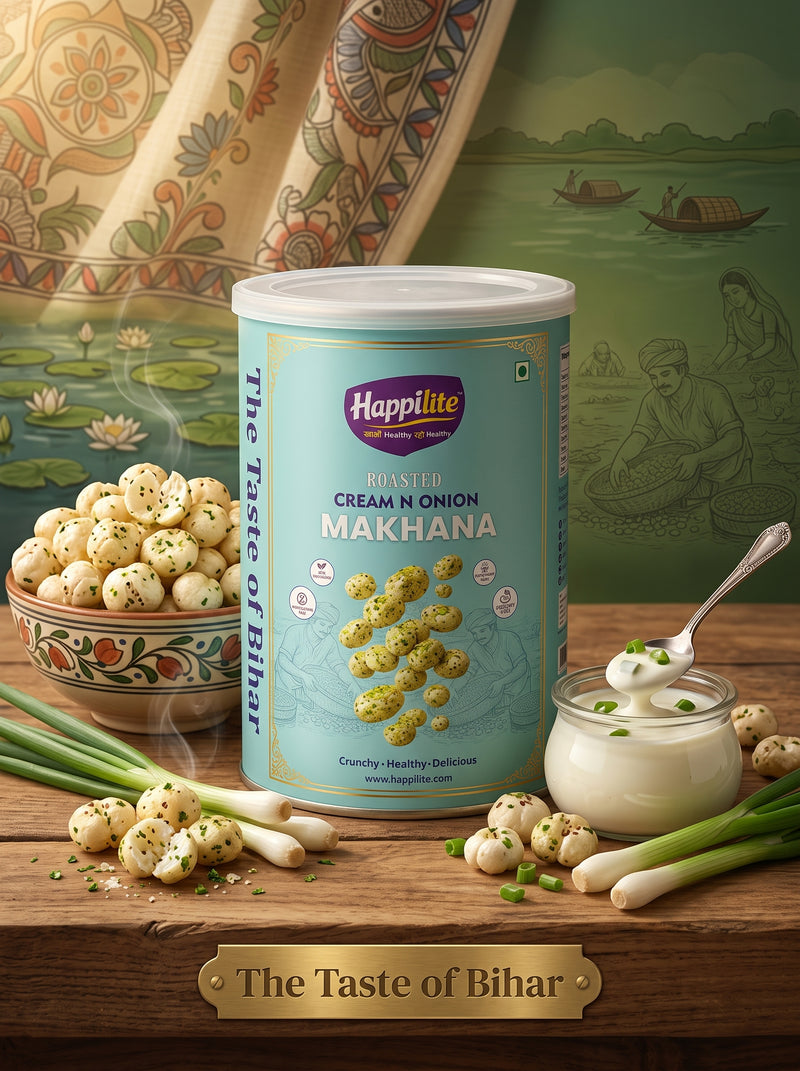 Happilite Makhana Box – Creamy Onion (45gm)