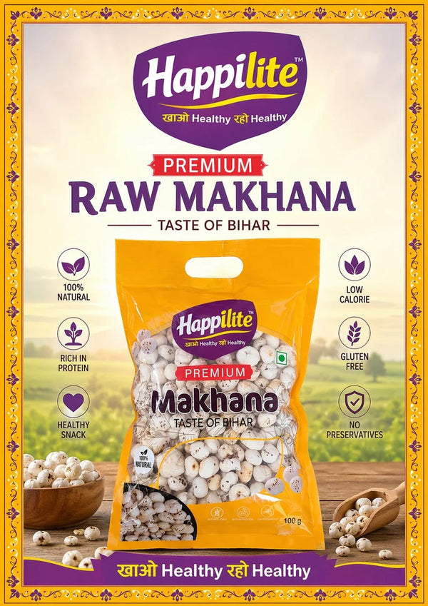 Happilite Premium Raw Makhana (100g)